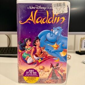 Aladdin VHS Black Diamond Collection - Walt Disney Classic Factory Sealed 1993